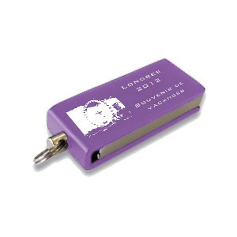 Clé usb mini gravée violette