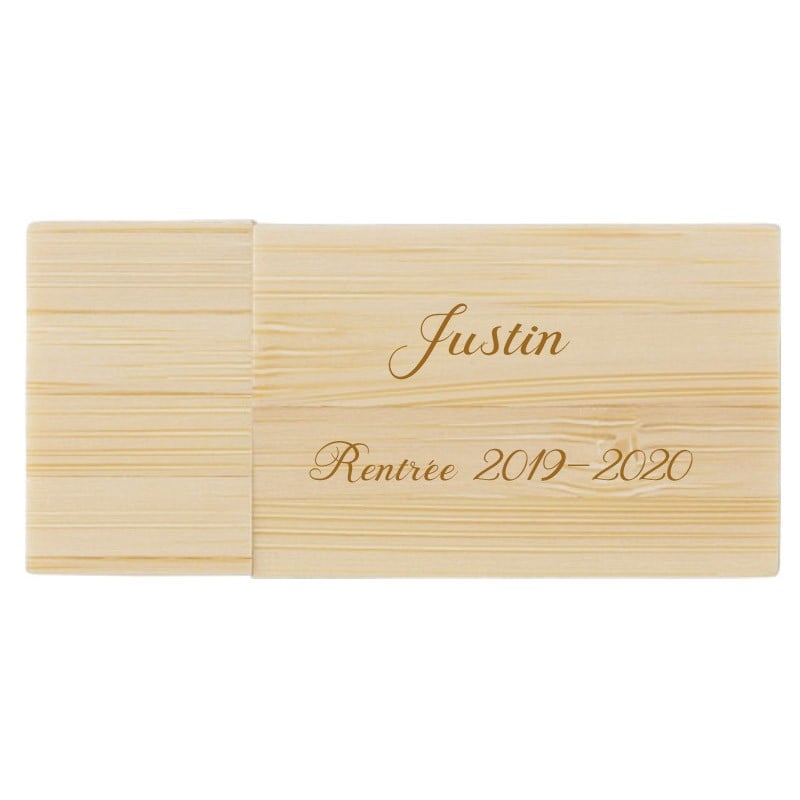 Gravure sur clé usb bois 32 go