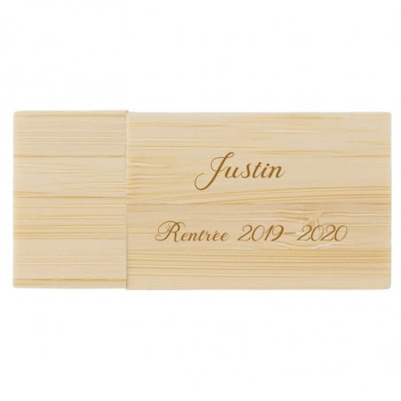 Gravure sur clé usb bois 32 go