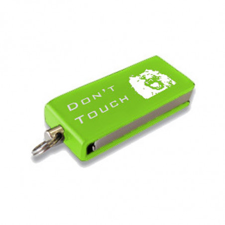 Clé USB verte personnalisée