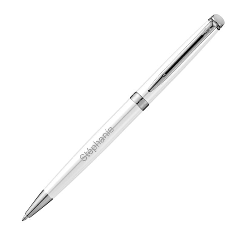 Stylo bille blanc waterman personnalisé