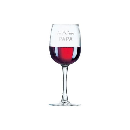 Verre à vin sur pied personnalisé