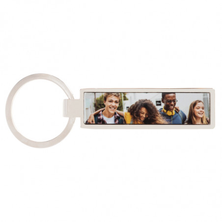 Porte clef décapsuleur rectangle long personnalisé