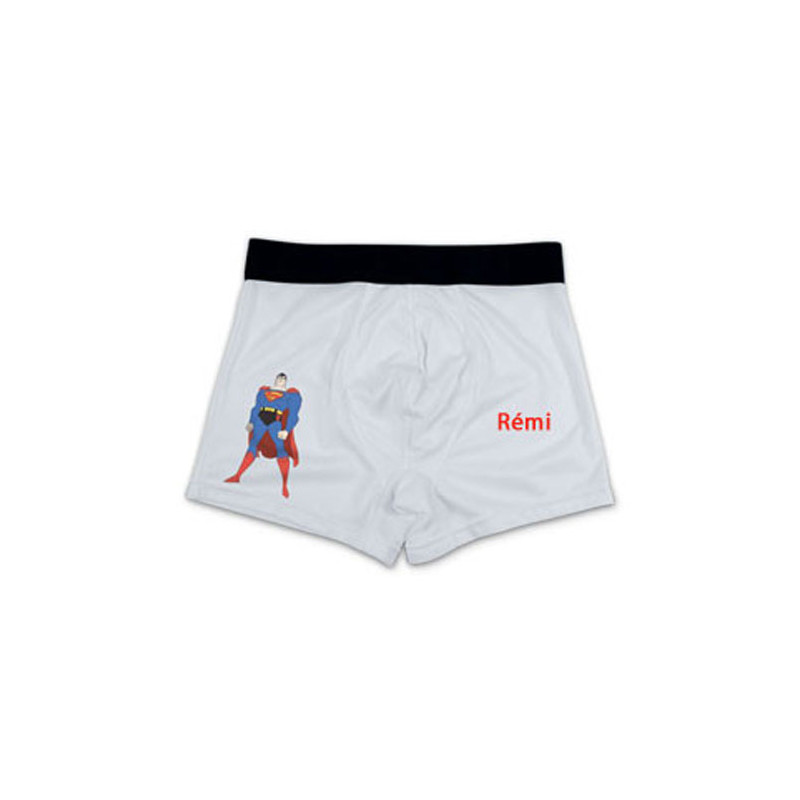 Boxer blanc à personnaliser