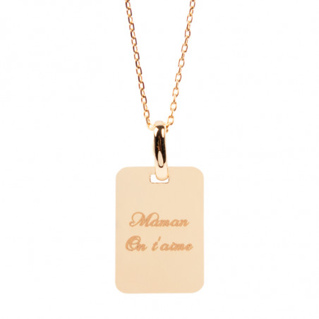 pendentif plaque ID petit pendentif plaque ID petit