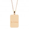 Pendentif plaqué or et sa chaîne personnalisé