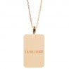 Pendentif plaque personnalisé