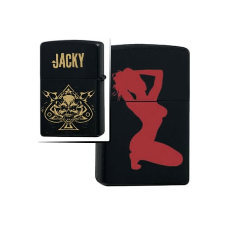 Briquet Zippo Red Lady Silhouette