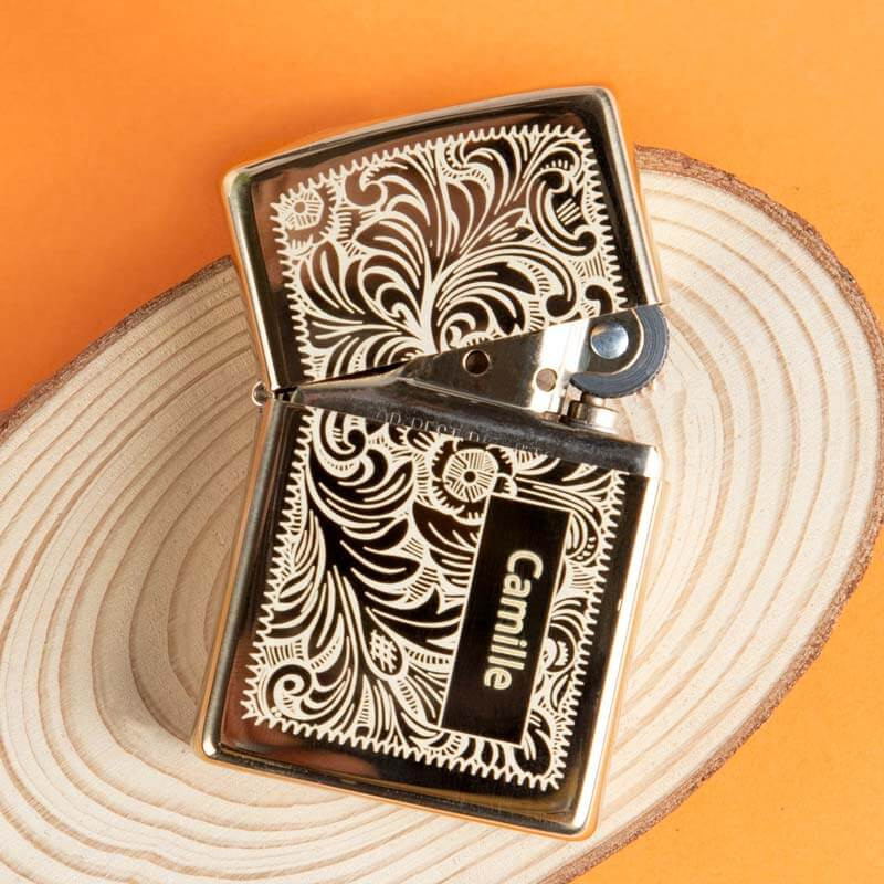 Zippo venitian doré