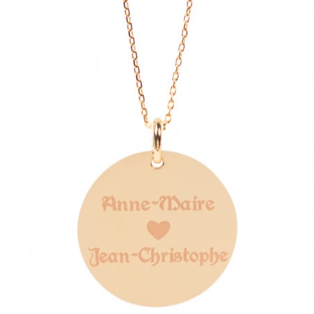 Collier rond personnalisé