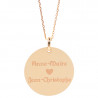 Collier rond personnalisé