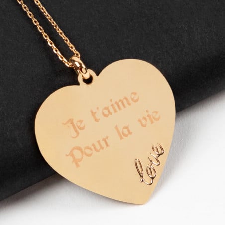 Collier personnalisé 5 prénoms, enfant, fille, garçon, coeur, argenté