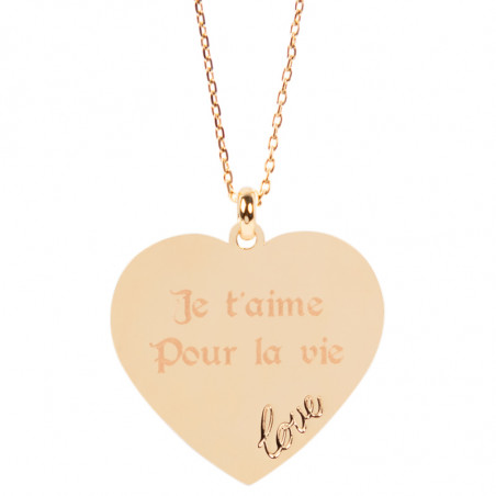 Collier plaqué or saint valentin Collier plaqué or saint valentin