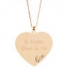 Collier plaqué or saint valentin
