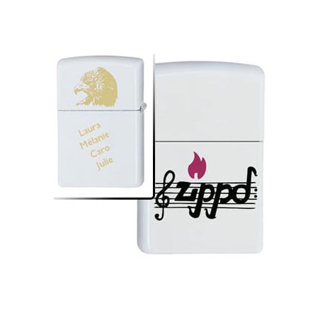 Briquet zippo notes musique gravé