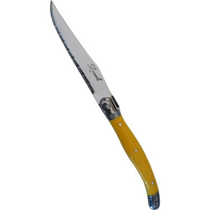 Couteau domoclip laguiole jaune