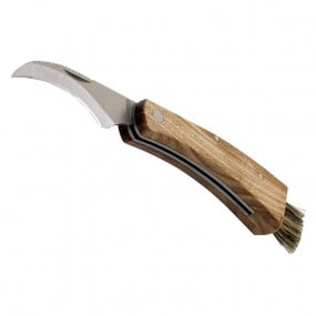 Couteau baladeo avec manche en bois gravé
