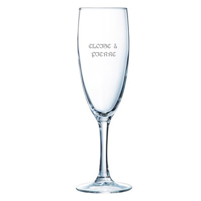 Flûte champagne gravée Flûte champagne gravée