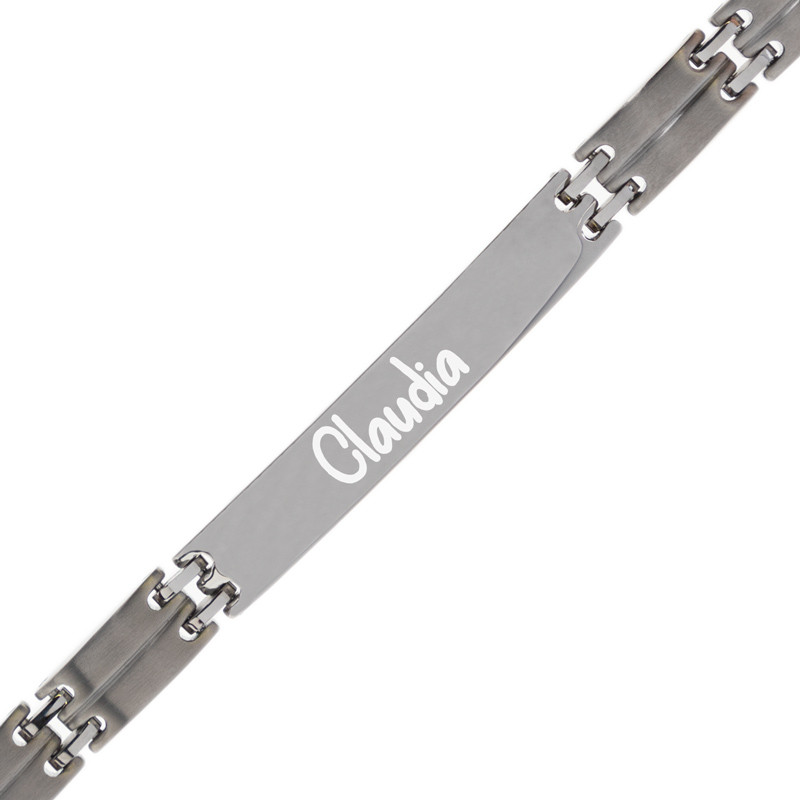 Gourmette double croche acier
