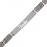 Gourmette double croche acier