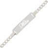 Gourmette maille argent