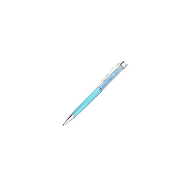 Stylo à Bille Cristaux SWAROVSKI - Bleu Ciel