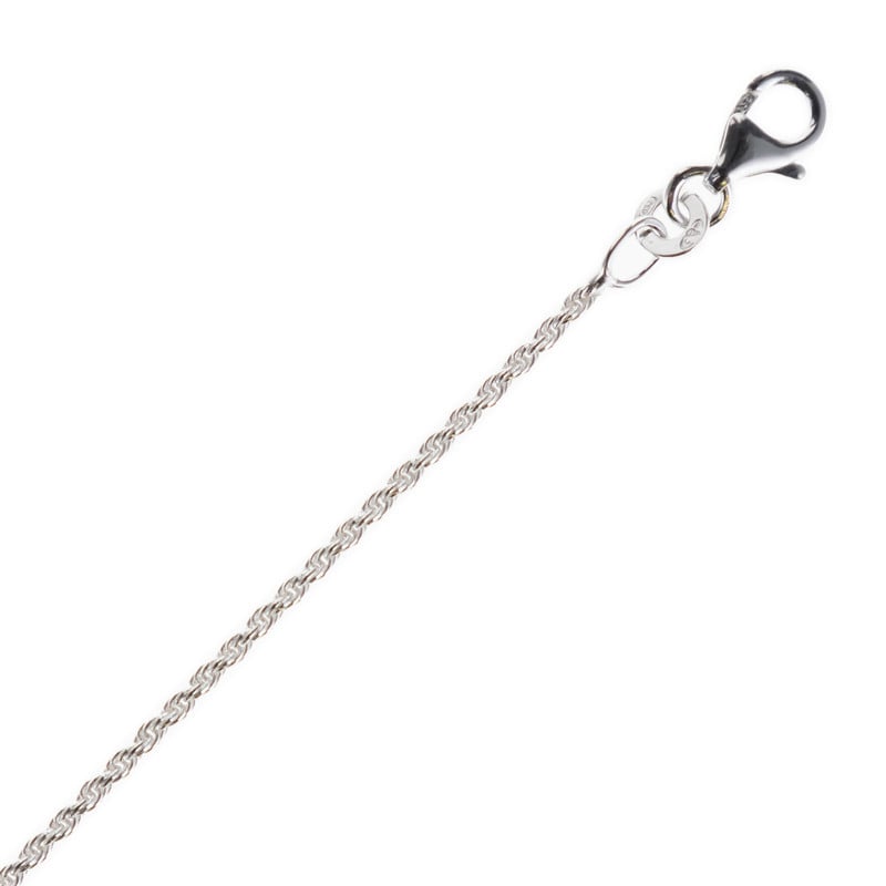 Chaîne type corde en plaqué argent