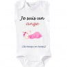 Body Blanc Bébé avec message