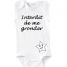 Body blanc pour bébé personnalisé