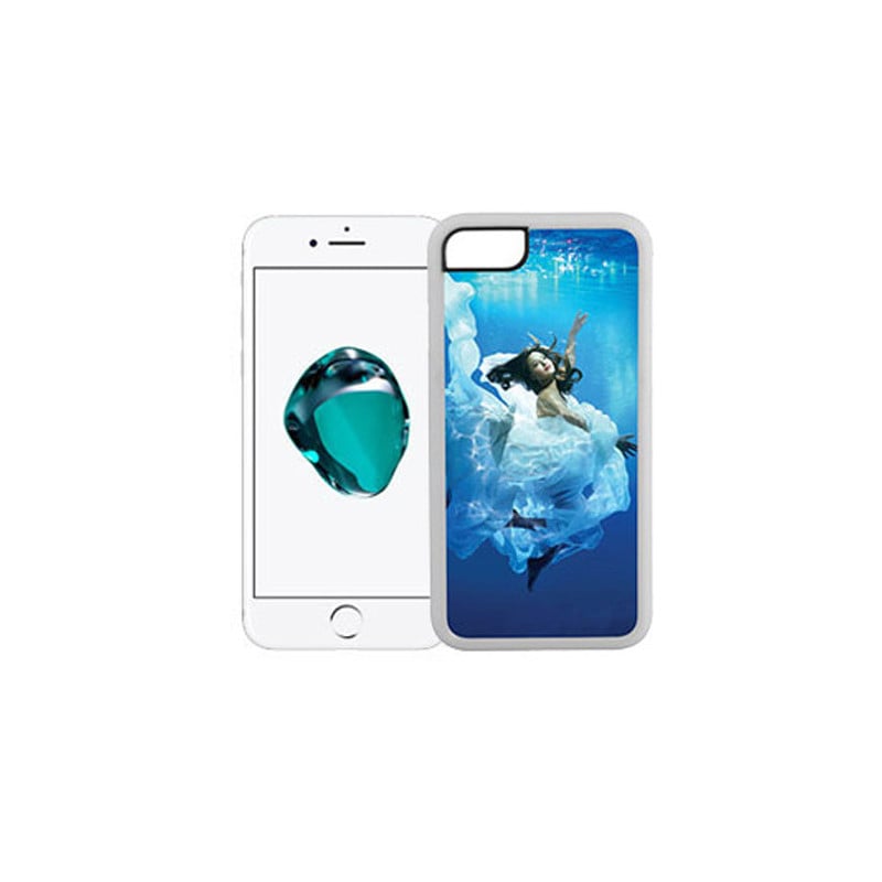 Coque Photo iPhone 8 Bord Souple Blanc personnalisée