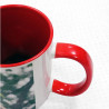 Mug anse et intérieur rouge