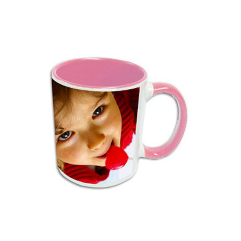 Mug rose à personnaliser