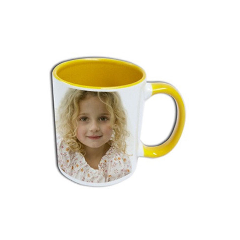 Mug Photo Jaune Clair