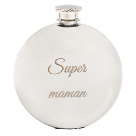 Flasque en acier de forme ronde