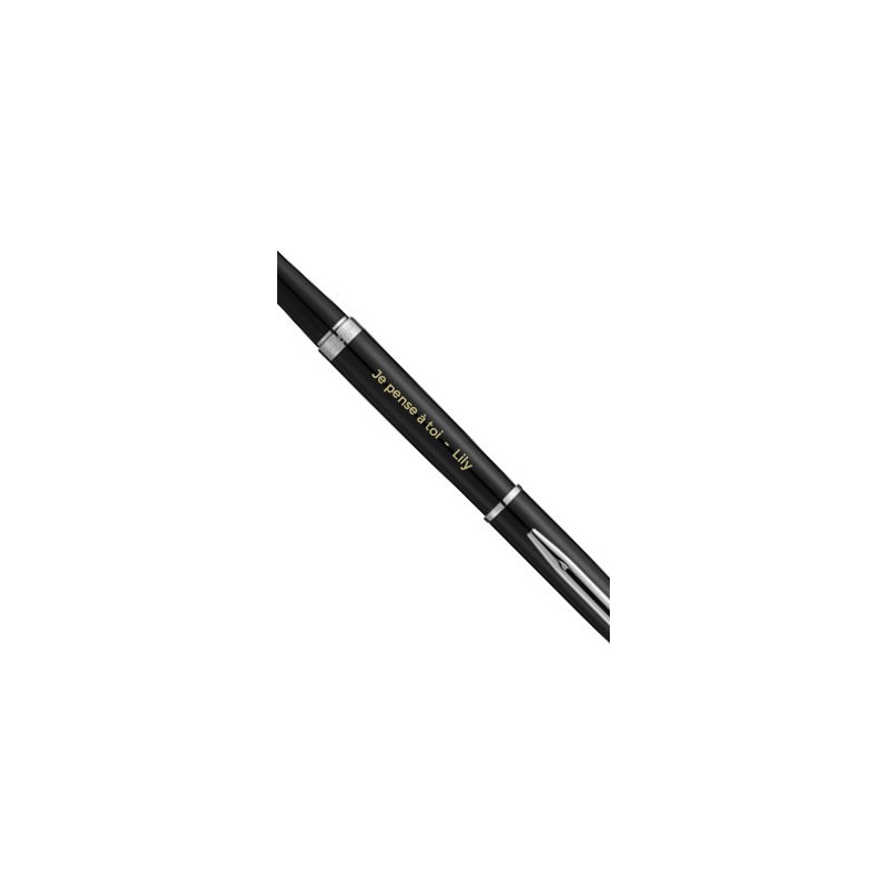 Stylo Waterman Hémisphère Laque Noir CT Roller
