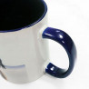 Mug personnalisé bleu foncé