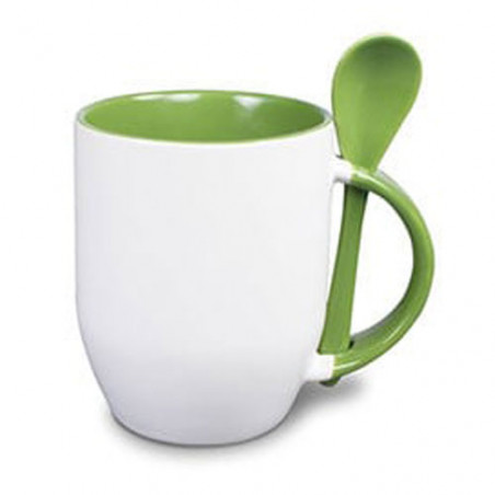 Tasse cuillère vert clair avant personnalisation