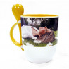 Mug cuillère jaune photo