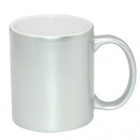 Mug argenté à personnaliser