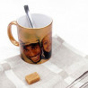 Mug Or brillant avec photo