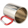 Mug inox attache mousqueton