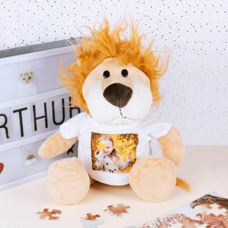 Peluche personnalisée lion