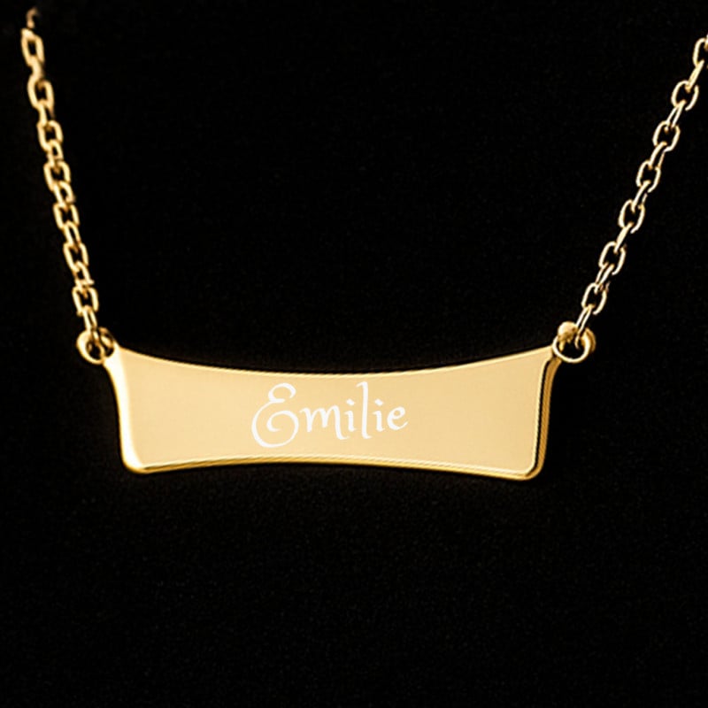 Pendentif Plaqué Or 18k Prénom avec Chaine Pendentif Plaqué Or 18k Prénom avec Chaine