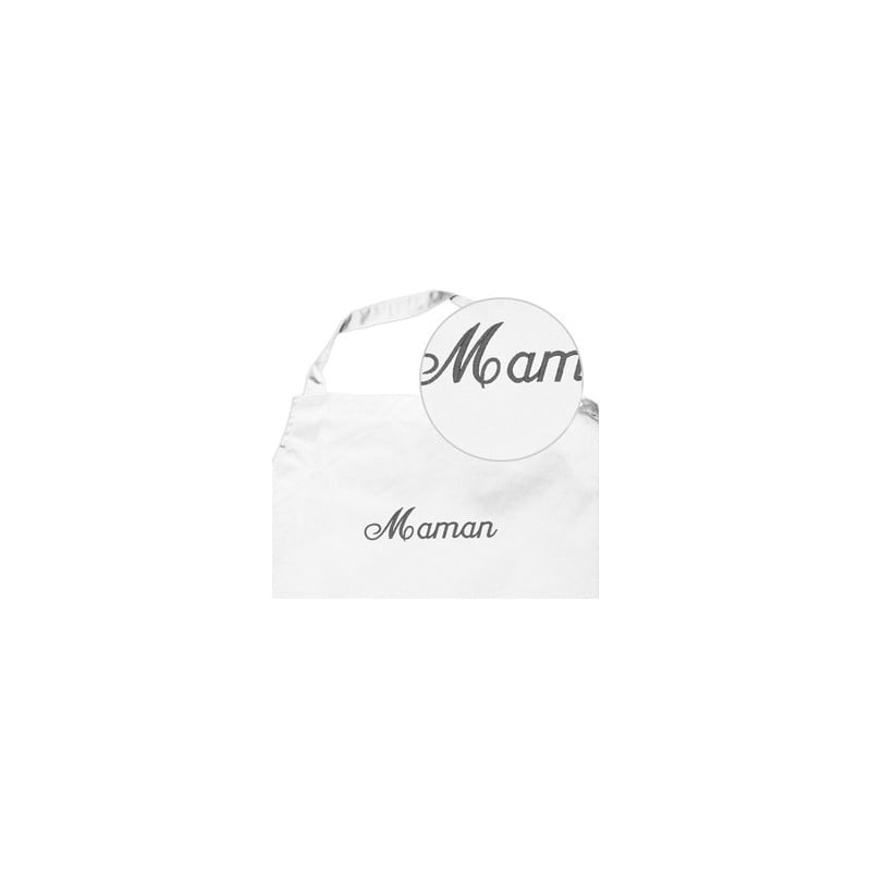 Tablier de Cuisine Enfant Blanc Brodé