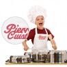 Tablier de Cuisine Enfant Blanc Brodé