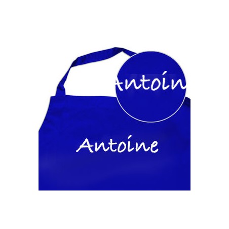Tablier de Cuisine Enfant Bleu Brodé