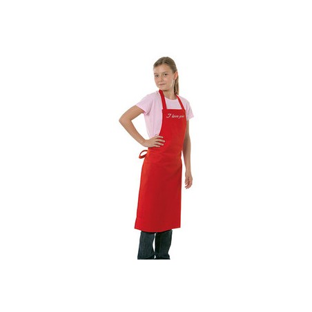 Tablier de cuisine enfant rouge pour fille la cuisine comme maman