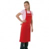 Tablier de Cuisine Enfant Rouge Brodé