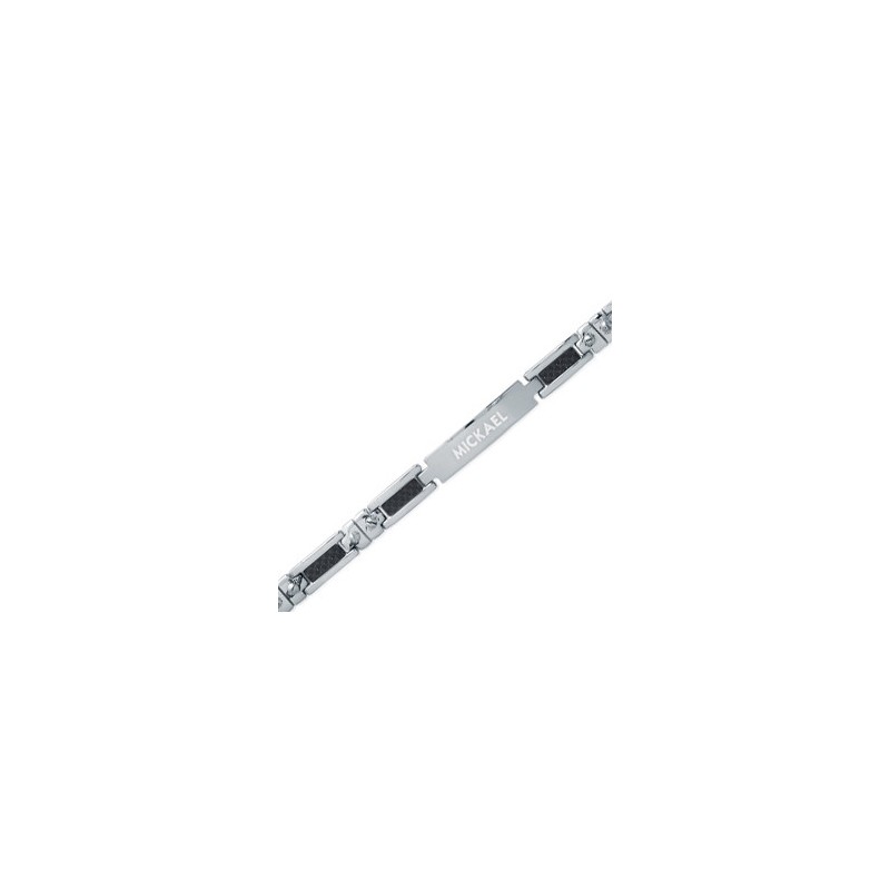 Gourmette Carbone 8mm en Acier