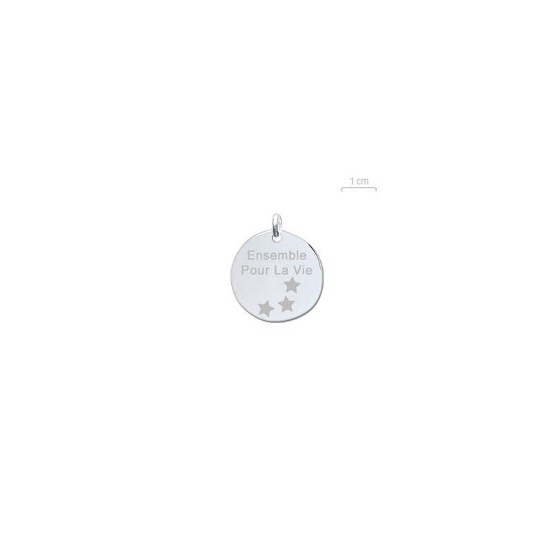 Grand Pendentif Argent 925‰ Rond